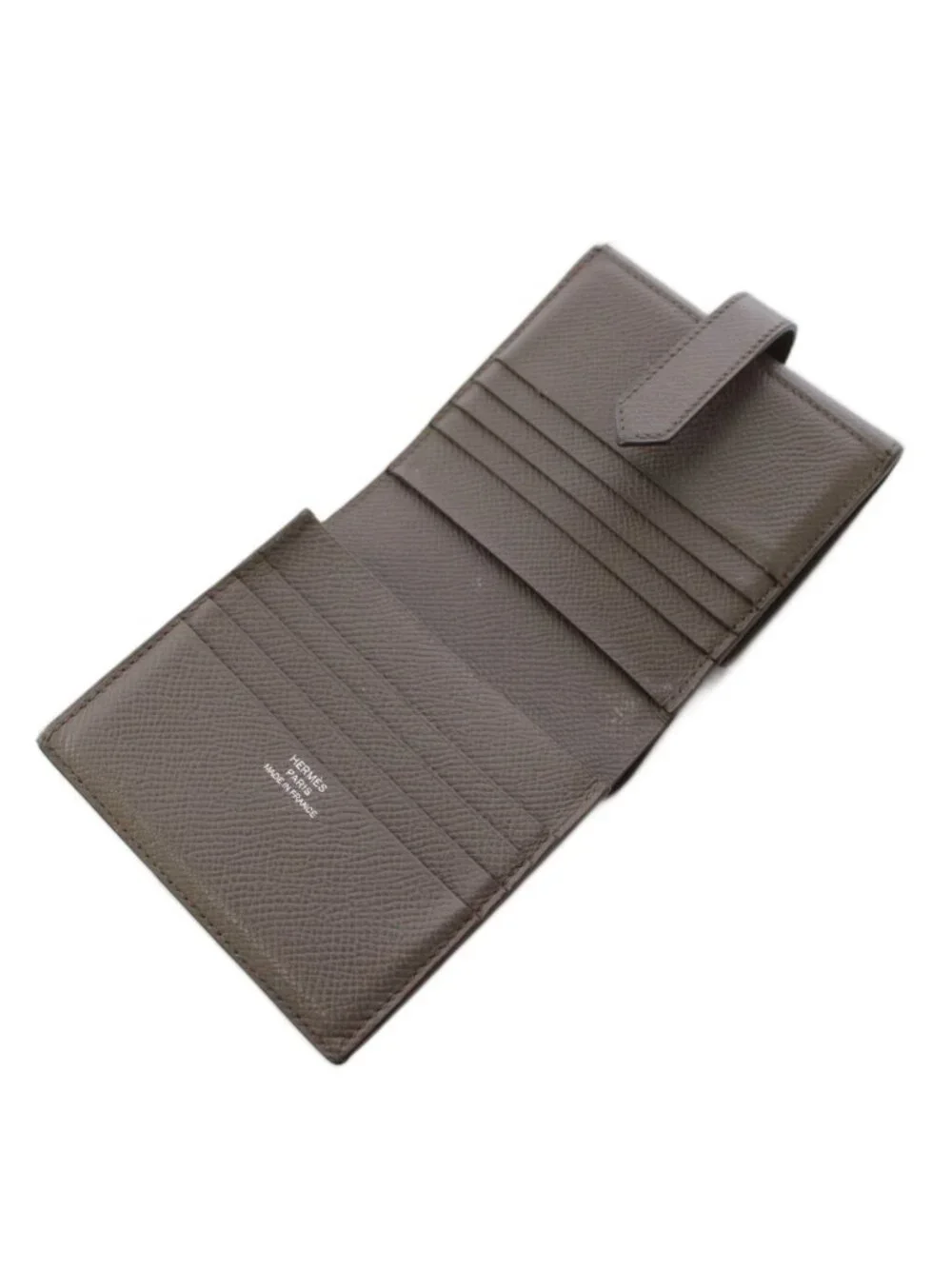 Hermes Bearn Rectoverso Bifold Wallet Compact Greige